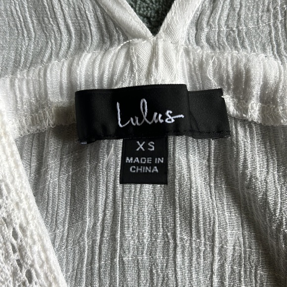 EUC: LULU’S Breezy Behavior White Dolman Top - Picture 14 of 15